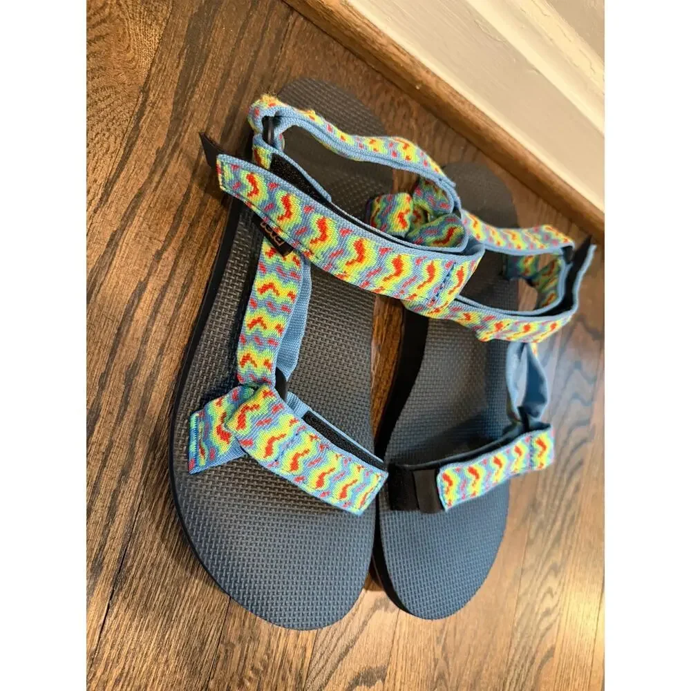Teva 'original Universal' Sandal Wiggle Cendre Blue Men's Sz 9 Womens Sz 11 NEW